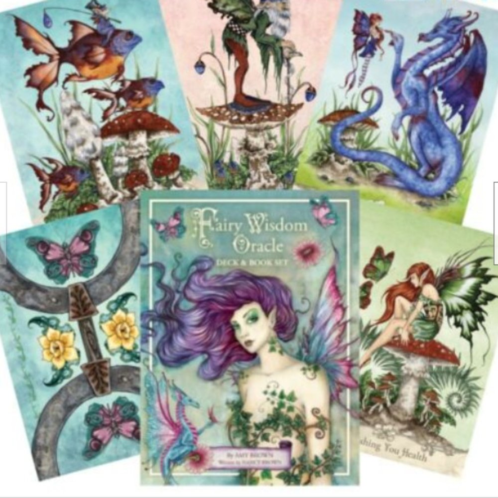 Fairy Wisdom Oracle Cards Deck Book Set Amy Brown